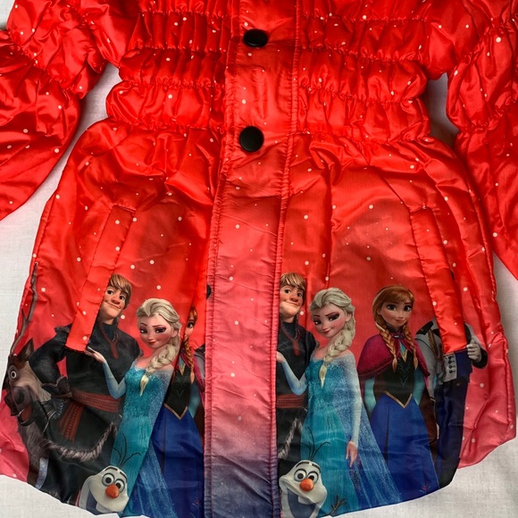 Girl's Jacket-Elsa Anna Print - Picture 2 of 3